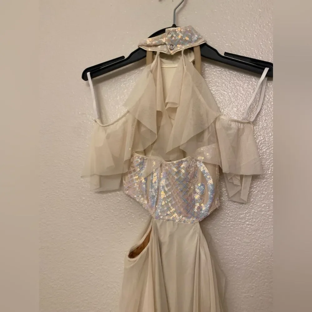 Tenth House solo Dance costume lyrical dress ivory white HALO IVORY TH23103 PA